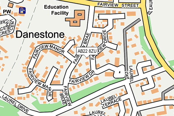 AB22 8ZU map - OS OpenMap – Local (Ordnance Survey) AB22 8ZU map - OS OpenMap – Local (Ordnance Survey)