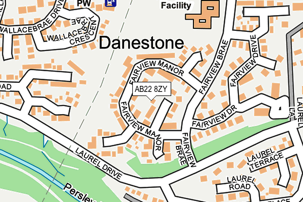 AB22 8ZY map - OS OpenMap – Local (Ordnance Survey) AB22 8ZY map - OS OpenMap – Local (Ordnance Survey)