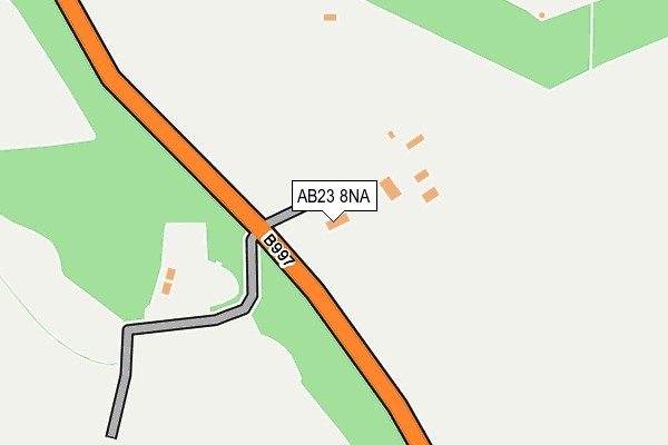 AB23 8NA map - OS OpenMap – Local (Ordnance Survey)