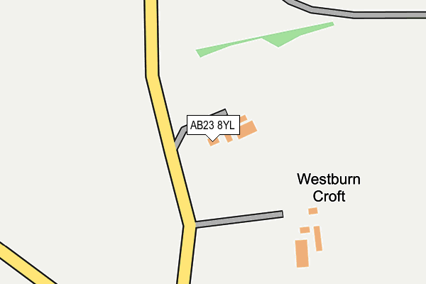 AB23 8YL map - OS OpenMap – Local (Ordnance Survey) AB23 8YL map - OS OpenMap – Local (Ordnance Survey)