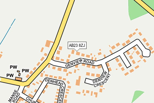 AB23 8ZJ map - OS OpenMap – Local (Ordnance Survey) AB23 8ZJ map - OS OpenMap – Local (Ordnance Survey)