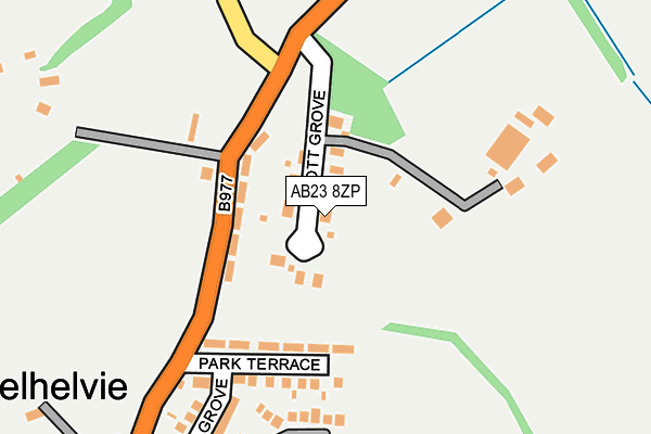 AB23 8ZP map - OS OpenMap – Local (Ordnance Survey) AB23 8ZP map - OS OpenMap – Local (Ordnance Survey)