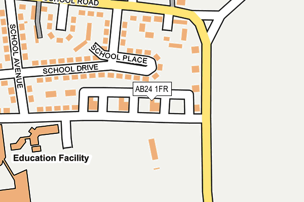 AB24 1FR map - OS OpenMap – Local (Ordnance Survey) AB24 1FR map - OS OpenMap – Local (Ordnance Survey)
