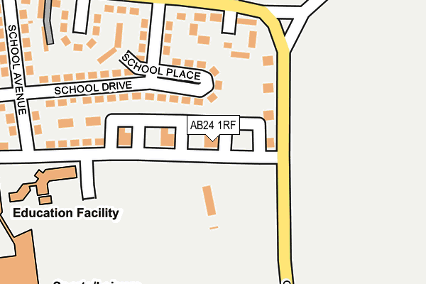 AB24 1RF map - OS OpenMap – Local (Ordnance Survey) AB24 1RF map - OS OpenMap – Local (Ordnance Survey)