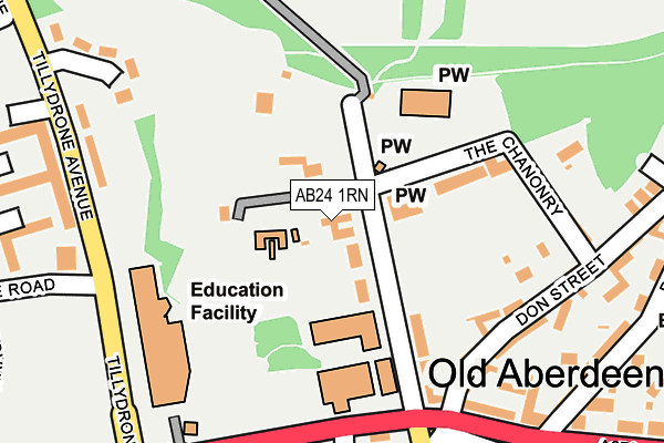 AB24 1RN map - OS OpenMap – Local (Ordnance Survey) AB24 1RN map - OS OpenMap – Local (Ordnance Survey)