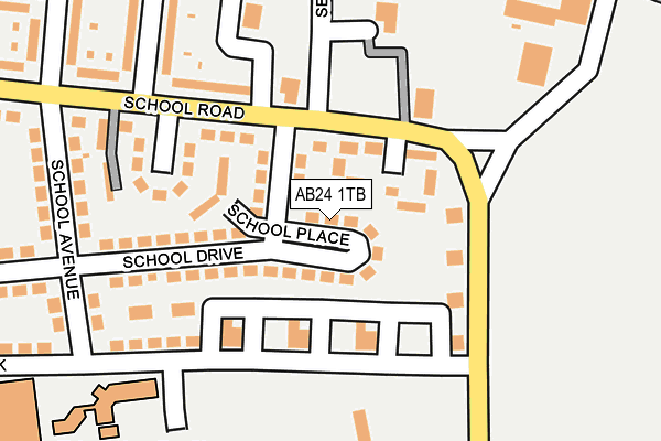 AB24 1TB map - OS OpenMap – Local (Ordnance Survey) AB24 1TB map - OS OpenMap – Local (Ordnance Survey)