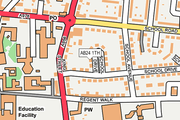 AB24 1TH map - OS OpenMap – Local (Ordnance Survey) AB24 1TH map - OS OpenMap – Local (Ordnance Survey)
