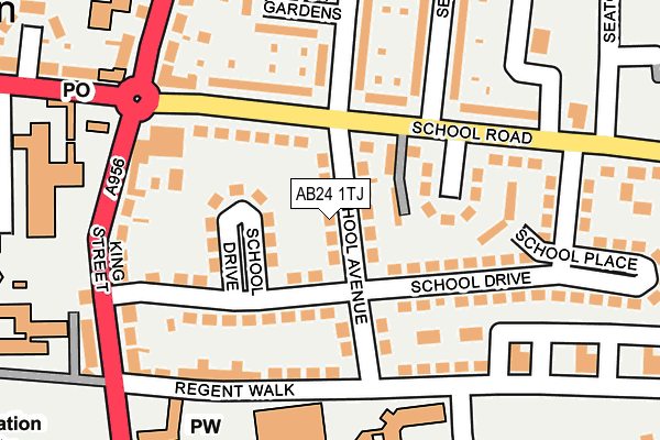 AB24 1TJ map - OS OpenMap – Local (Ordnance Survey) AB24 1TJ map - OS OpenMap – Local (Ordnance Survey)