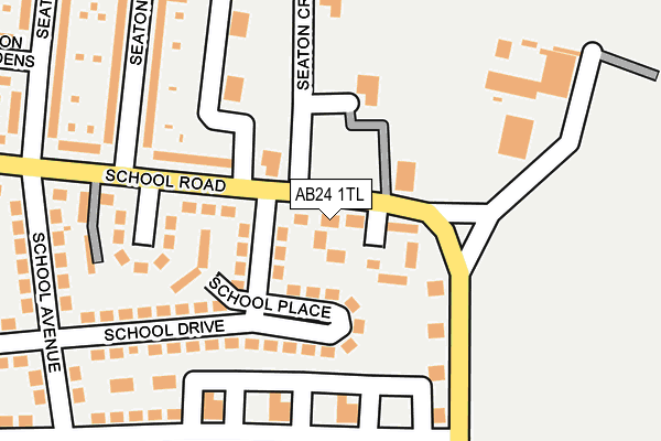 AB24 1TL map - OS OpenMap – Local (Ordnance Survey) AB24 1TL map - OS OpenMap – Local (Ordnance Survey)