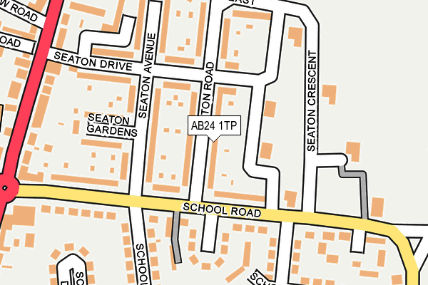 AB24 1TP map - OS OpenMap – Local (Ordnance Survey) AB24 1TP map - OS OpenMap – Local (Ordnance Survey)