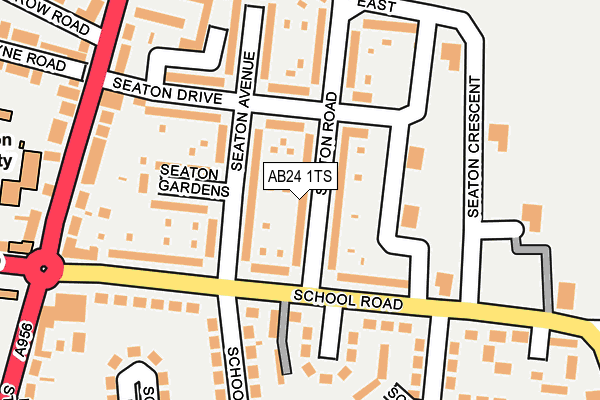 AB24 1TS map - OS OpenMap – Local (Ordnance Survey) AB24 1TS map - OS OpenMap – Local (Ordnance Survey)