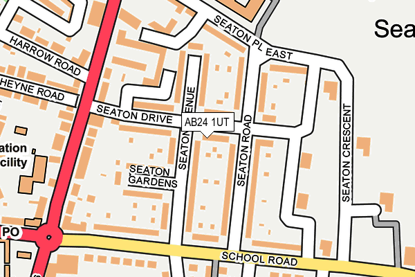 AB24 1UT map - OS OpenMap – Local (Ordnance Survey) AB24 1UT map - OS OpenMap – Local (Ordnance Survey)