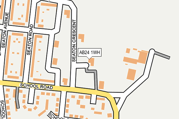 AB24 1WH map - OS OpenMap – Local (Ordnance Survey) AB24 1WH map - OS OpenMap – Local (Ordnance Survey)