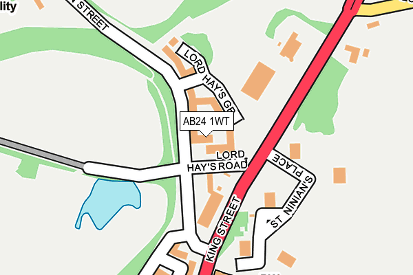 AB24 1WT map - OS OpenMap – Local (Ordnance Survey) AB24 1WT map - OS OpenMap – Local (Ordnance Survey)