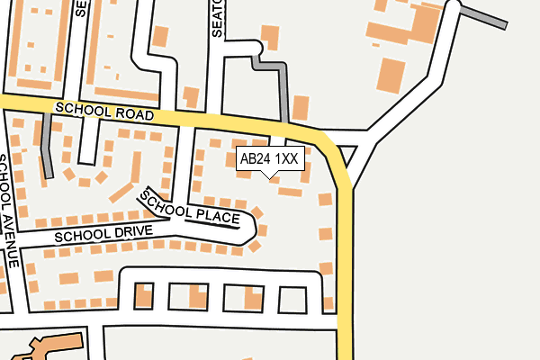 AB24 1XX map - OS OpenMap – Local (Ordnance Survey) AB24 1XX map - OS OpenMap – Local (Ordnance Survey)