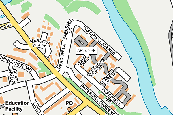 AB24 2PE map - OS OpenMap – Local (Ordnance Survey) AB24 2PE map - OS OpenMap – Local (Ordnance Survey)