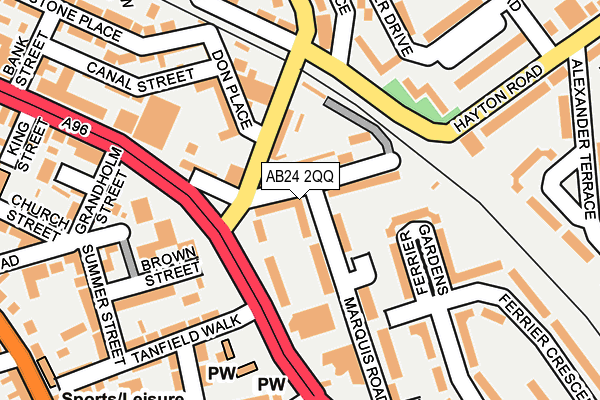 AB24 2QQ map - OS OpenMap – Local (Ordnance Survey) AB24 2QQ map - OS OpenMap – Local (Ordnance Survey)