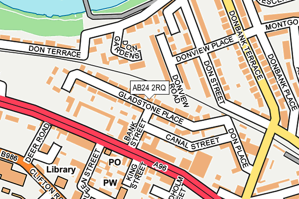 AB24 2RQ map - OS OpenMap – Local (Ordnance Survey) AB24 2RQ map - OS OpenMap – Local (Ordnance Survey)