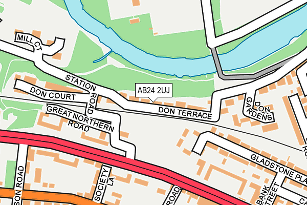 AB24 2UJ map - OS OpenMap – Local (Ordnance Survey) AB24 2UJ map - OS OpenMap – Local (Ordnance Survey)