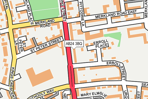 AB24 3BQ map - OS OpenMap – Local (Ordnance Survey) AB24 3BQ map - OS OpenMap – Local (Ordnance Survey)