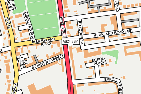 AB24 3BY map - OS OpenMap – Local (Ordnance Survey) AB24 3BY map - OS OpenMap – Local (Ordnance Survey)