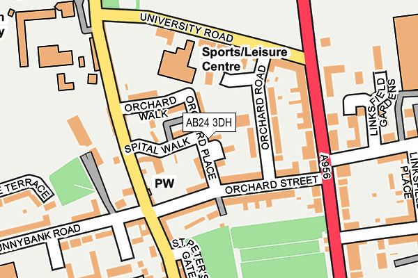 AB24 3DH map - OS OpenMap – Local (Ordnance Survey) AB24 3DH map - OS OpenMap – Local (Ordnance Survey)