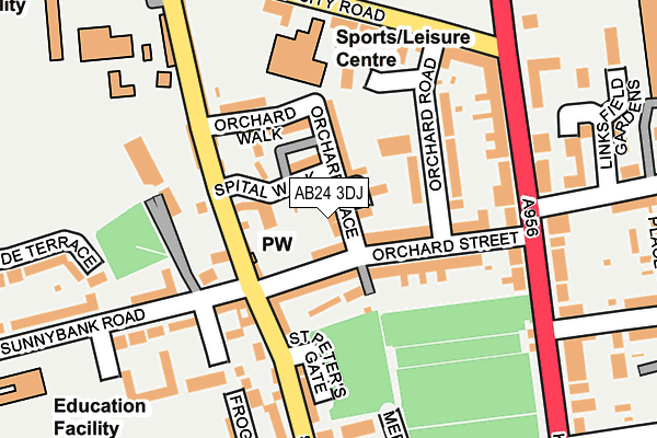 AB24 3DJ map - OS OpenMap – Local (Ordnance Survey) AB24 3DJ map - OS OpenMap – Local (Ordnance Survey)