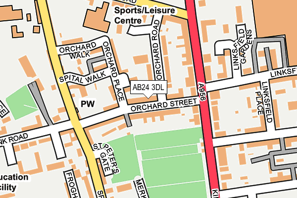 AB24 3DL map - OS OpenMap – Local (Ordnance Survey) AB24 3DL map - OS OpenMap – Local (Ordnance Survey)