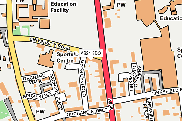 AB24 3DQ map - OS OpenMap – Local (Ordnance Survey) AB24 3DQ map - OS OpenMap – Local (Ordnance Survey)