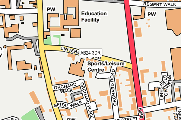 AB24 3DR map - OS OpenMap – Local (Ordnance Survey) AB24 3DR map - OS OpenMap – Local (Ordnance Survey)
