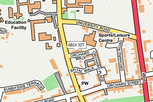 AB24 3DT map - OS OpenMap – Local (Ordnance Survey) AB24 3DT map - OS OpenMap – Local (Ordnance Survey)