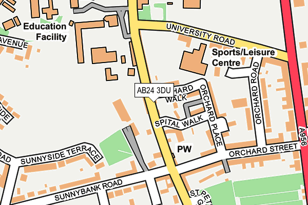 AB24 3DU map - OS OpenMap – Local (Ordnance Survey) AB24 3DU map - OS OpenMap – Local (Ordnance Survey)