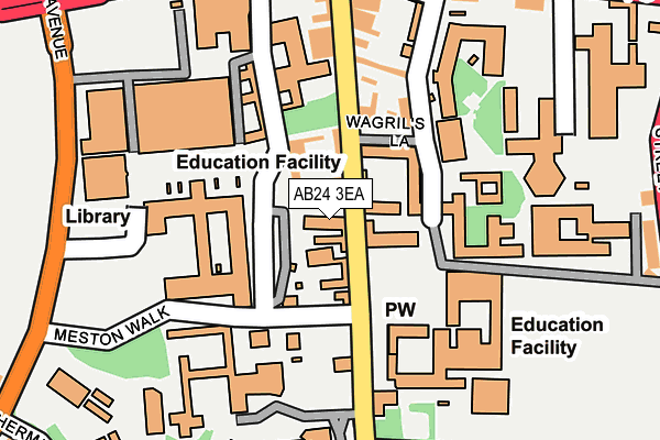 AB24 3EA map - OS OpenMap – Local (Ordnance Survey) AB24 3EA map - OS OpenMap – Local (Ordnance Survey)