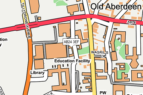 AB24 3EF map - OS OpenMap – Local (Ordnance Survey) AB24 3EF map - OS OpenMap – Local (Ordnance Survey)