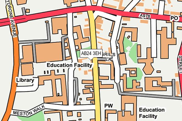 AB24 3EH map - OS OpenMap – Local (Ordnance Survey) AB24 3EH map - OS OpenMap – Local (Ordnance Survey)