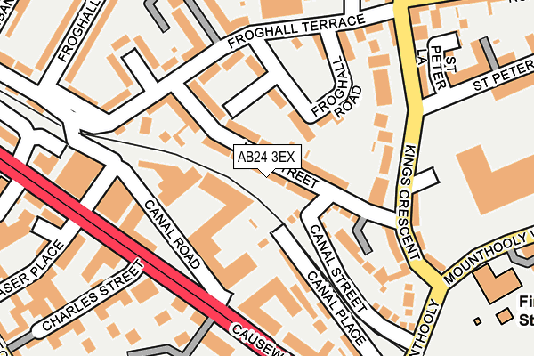 AB24 3EX map - OS OpenMap – Local (Ordnance Survey) AB24 3EX map - OS OpenMap – Local (Ordnance Survey)