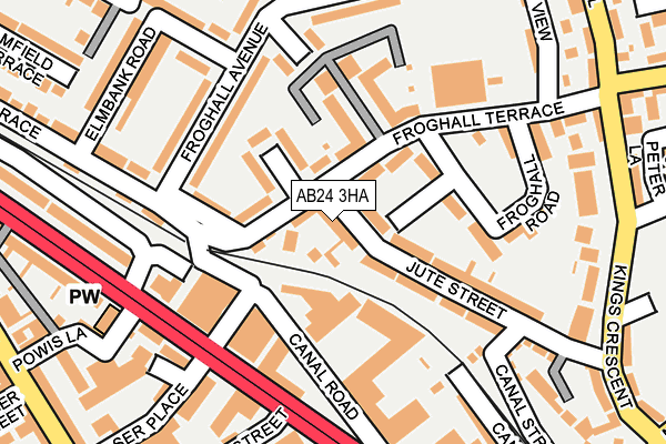 AB24 3HA map - OS OpenMap – Local (Ordnance Survey) AB24 3HA map - OS OpenMap – Local (Ordnance Survey)