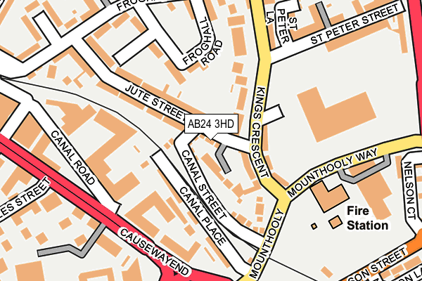 AB24 3HD map - OS OpenMap – Local (Ordnance Survey) AB24 3HD map - OS OpenMap – Local (Ordnance Survey)