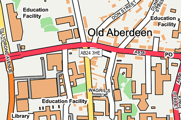 AB24 3HE map - OS OpenMap – Local (Ordnance Survey) AB24 3HE map - OS OpenMap – Local (Ordnance Survey)