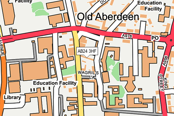 AB24 3HF map - OS OpenMap – Local (Ordnance Survey) AB24 3HF map - OS OpenMap – Local (Ordnance Survey)