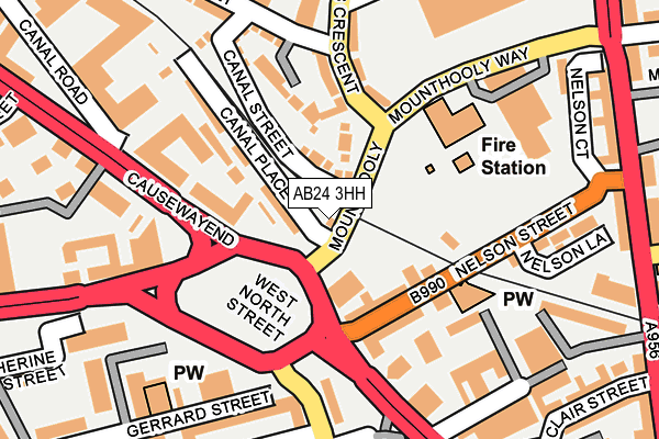 AB24 3HH map - OS OpenMap – Local (Ordnance Survey) AB24 3HH map - OS OpenMap – Local (Ordnance Survey)