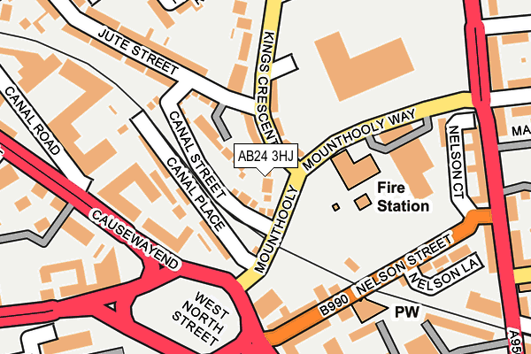 AB24 3HJ map - OS OpenMap – Local (Ordnance Survey) AB24 3HJ map - OS OpenMap – Local (Ordnance Survey)