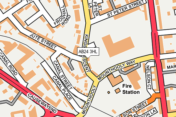 AB24 3HL map - OS OpenMap – Local (Ordnance Survey) AB24 3HL map - OS OpenMap – Local (Ordnance Survey)