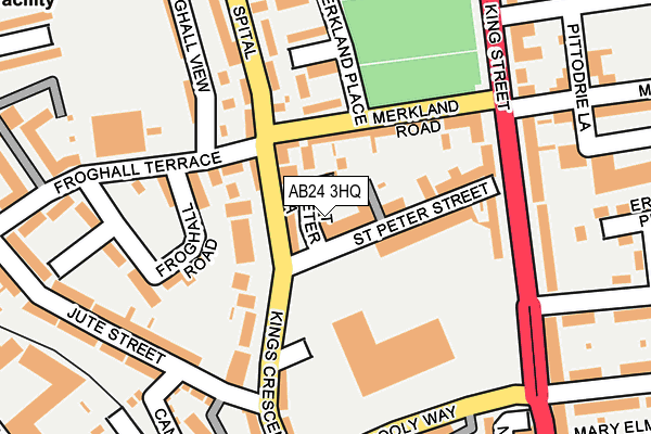 AB24 3HQ map - OS OpenMap – Local (Ordnance Survey) AB24 3HQ map - OS OpenMap – Local (Ordnance Survey)