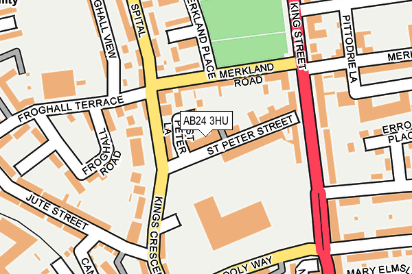 AB24 3HU map - OS OpenMap – Local (Ordnance Survey) AB24 3HU map - OS OpenMap – Local (Ordnance Survey)