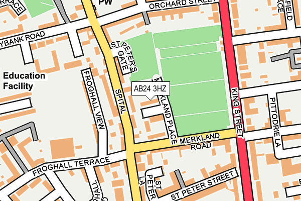 AB24 3HZ map - OS OpenMap – Local (Ordnance Survey) AB24 3HZ map - OS OpenMap – Local (Ordnance Survey)