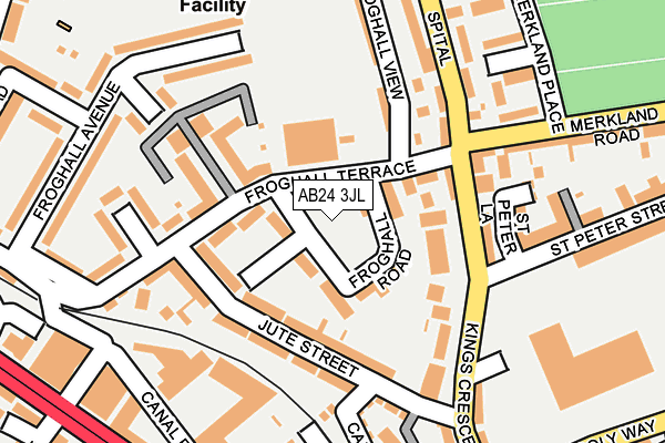 AB24 3JL map - OS OpenMap – Local (Ordnance Survey) AB24 3JL map - OS OpenMap – Local (Ordnance Survey)