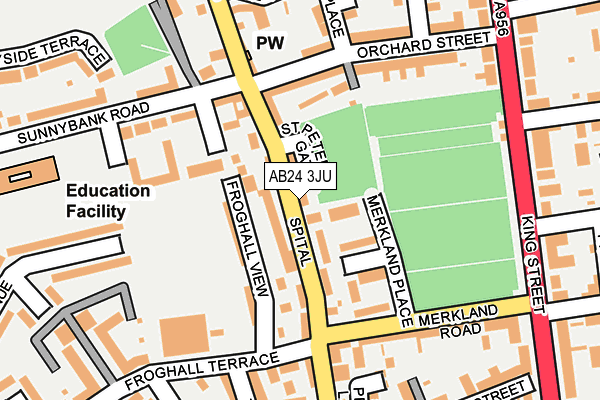 AB24 3JU map - OS OpenMap – Local (Ordnance Survey) AB24 3JU map - OS OpenMap – Local (Ordnance Survey)