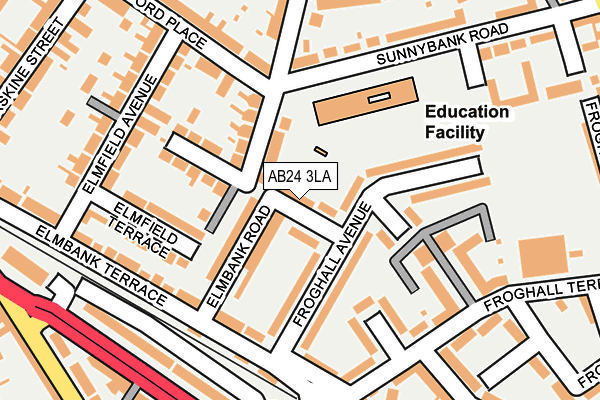 AB24 3LA map - OS OpenMap – Local (Ordnance Survey) AB24 3LA map - OS OpenMap – Local (Ordnance Survey)