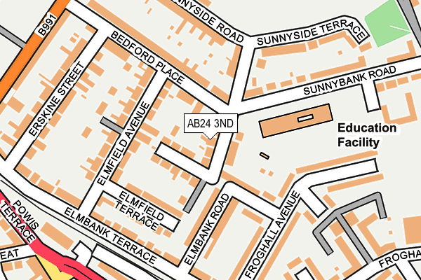 AB24 3ND map - OS OpenMap – Local (Ordnance Survey) AB24 3ND map - OS OpenMap – Local (Ordnance Survey)